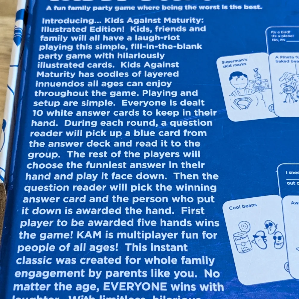 Kids Against Maturity Illustrated Edition Game - Blue - Picture 8 of 11